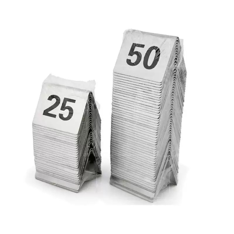 Table Number Gold - Numéros de table carrés en acier