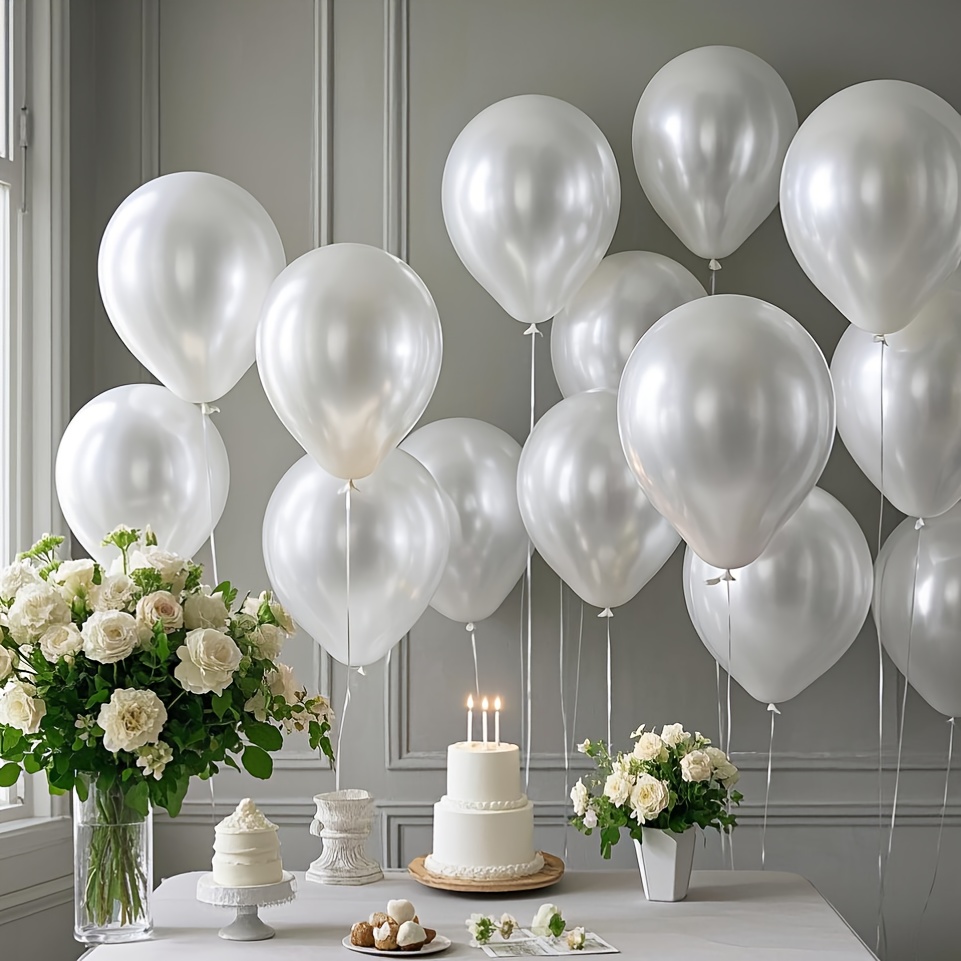 Wedding Ceremony Supply - Ensemble de ballons blancs nacrés, adaptés