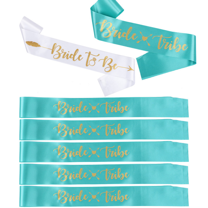 Bride Tribe Sash - 1 ensemble de ceintures de tribu
