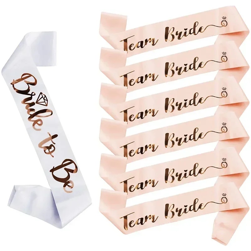 Bride Tribe Sash - 1 ensemble de ceinture de mariée