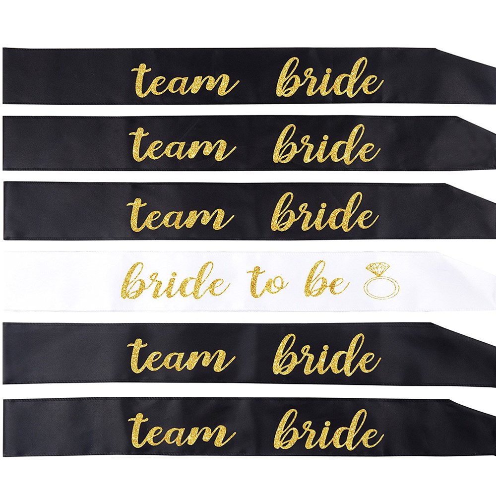 Bride Tribe Sash - Ceinture en satin pour future mariée,