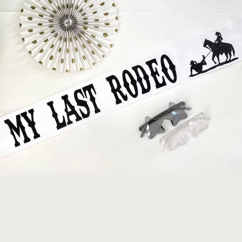 Bride Tribe Sash - Mon dernier rotéo ceinture Western Cowgirl