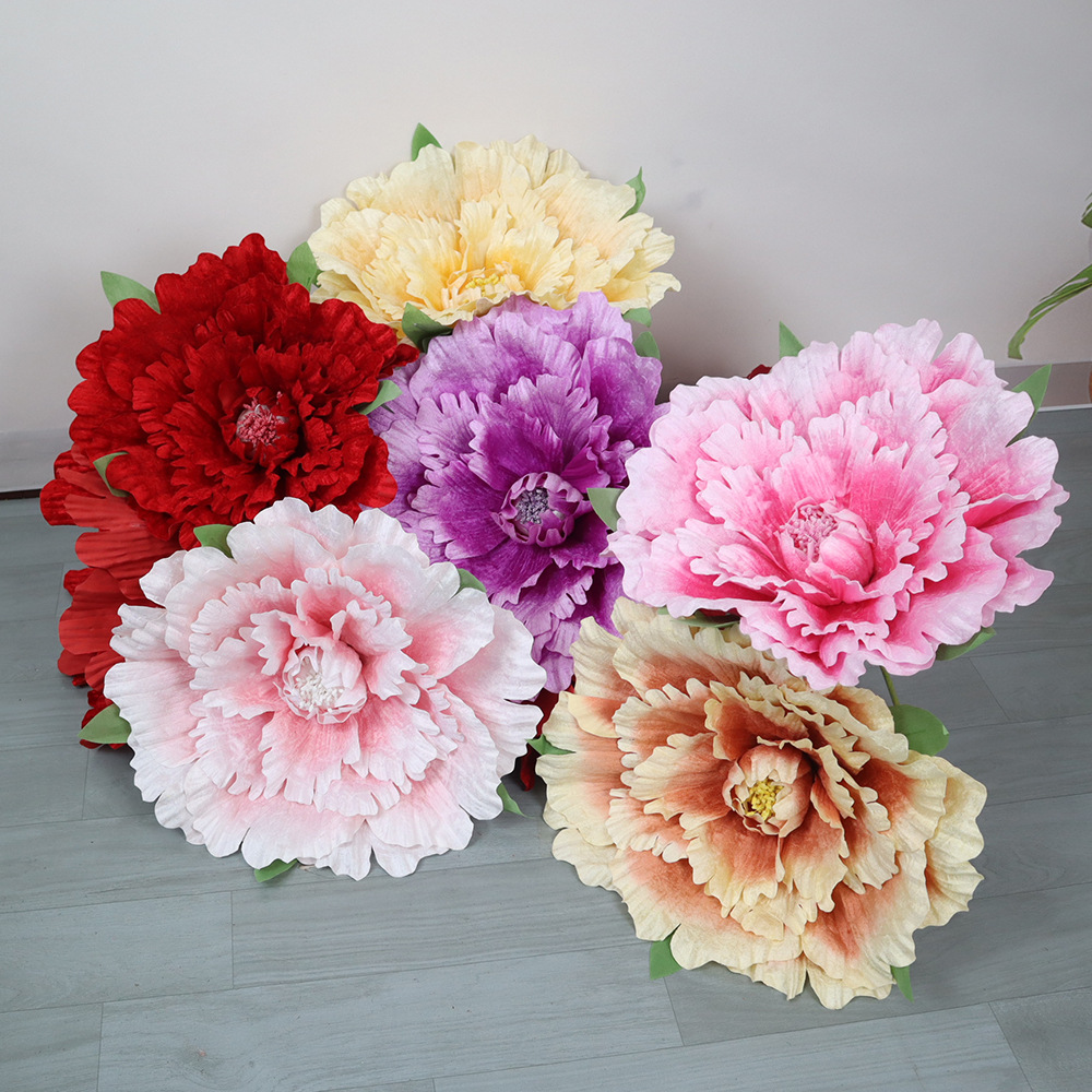 Wedding Supply In Bulk - Fleurs de pivoine géantes en velours