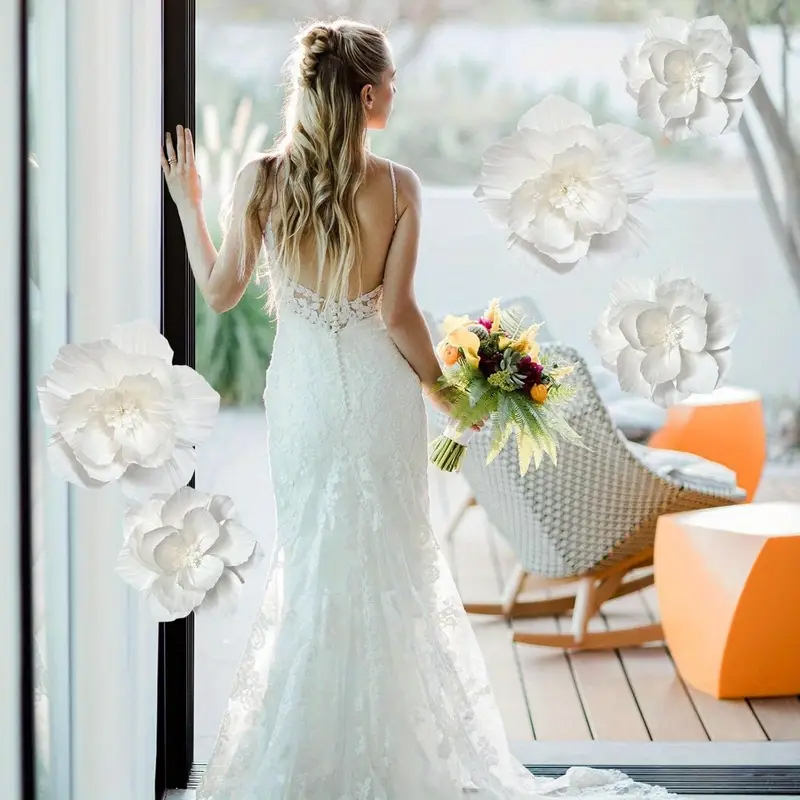 5 paquets de fleurs en papier  - Wedding Power Supply avis et prix