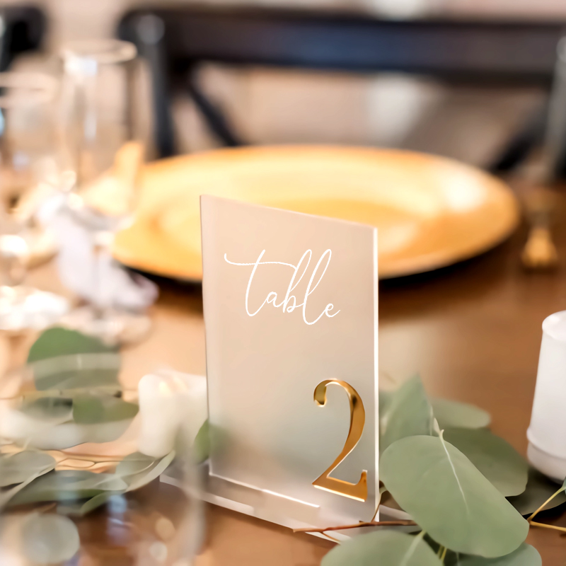 Numéros de table en acrylique  - Table Number Gold avis et prix