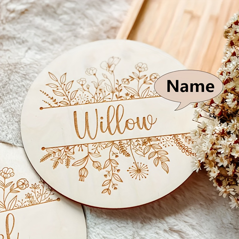 Plaque de nom gravée florale p - Wedding Party Supply avis et prix