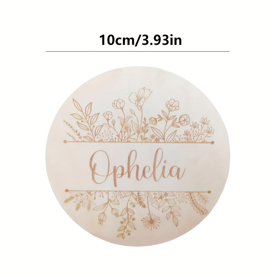 Plaque de nom gravée florale p - Wedding Party Supply avis et prix
