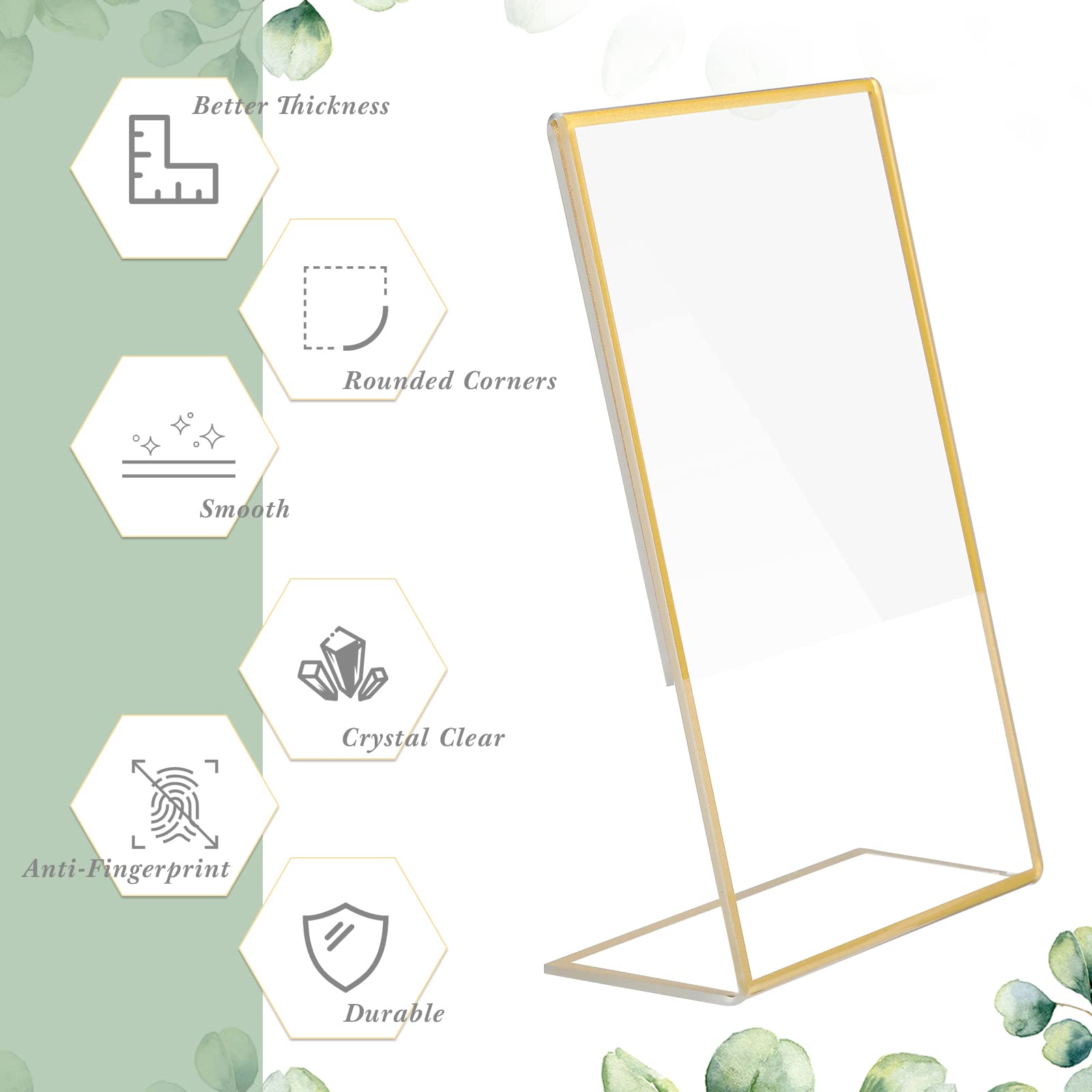 Porte-affiche en acrylique ave - Table Number Gold avis et prix