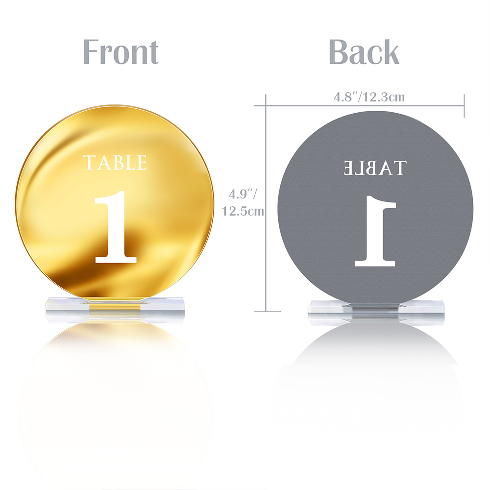 Panneau de numéro de table de  - Table Number Gold avis et prix