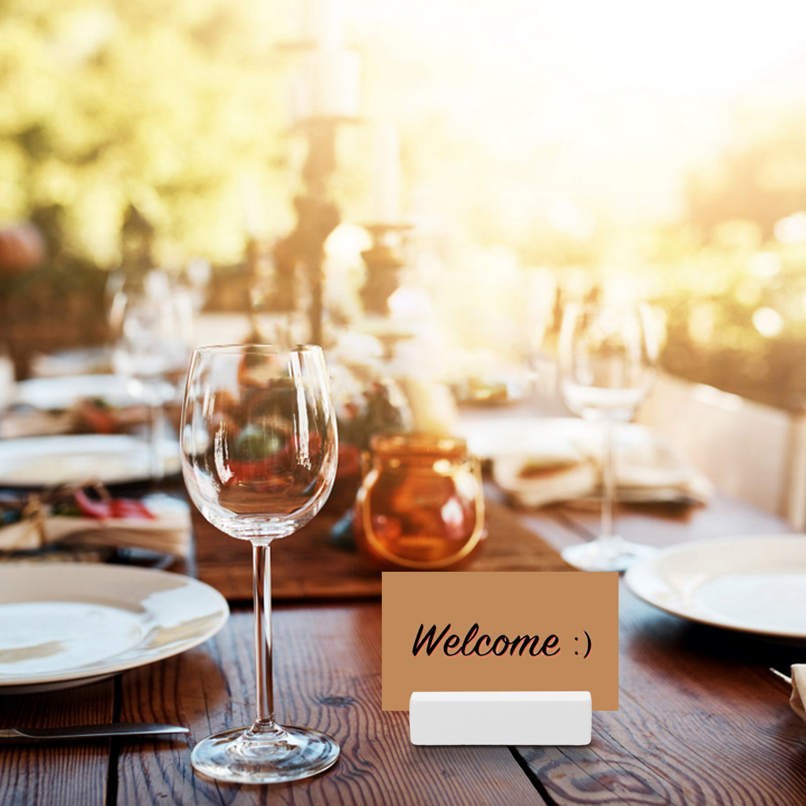 Porte-cartes de table en bois, - Place Card Holder avis et prix