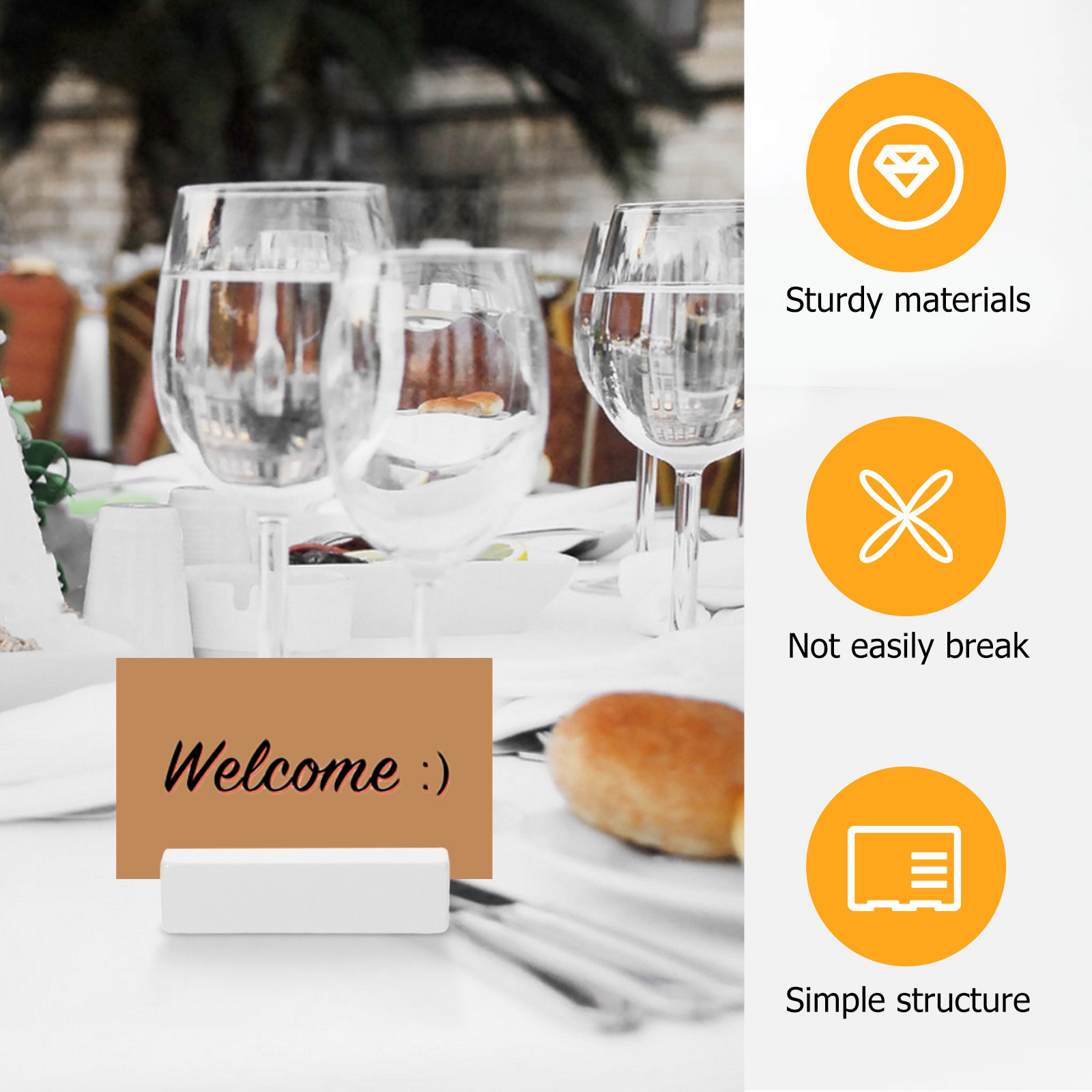 Porte-cartes de table en bois, - Place Card Holder avis et prix