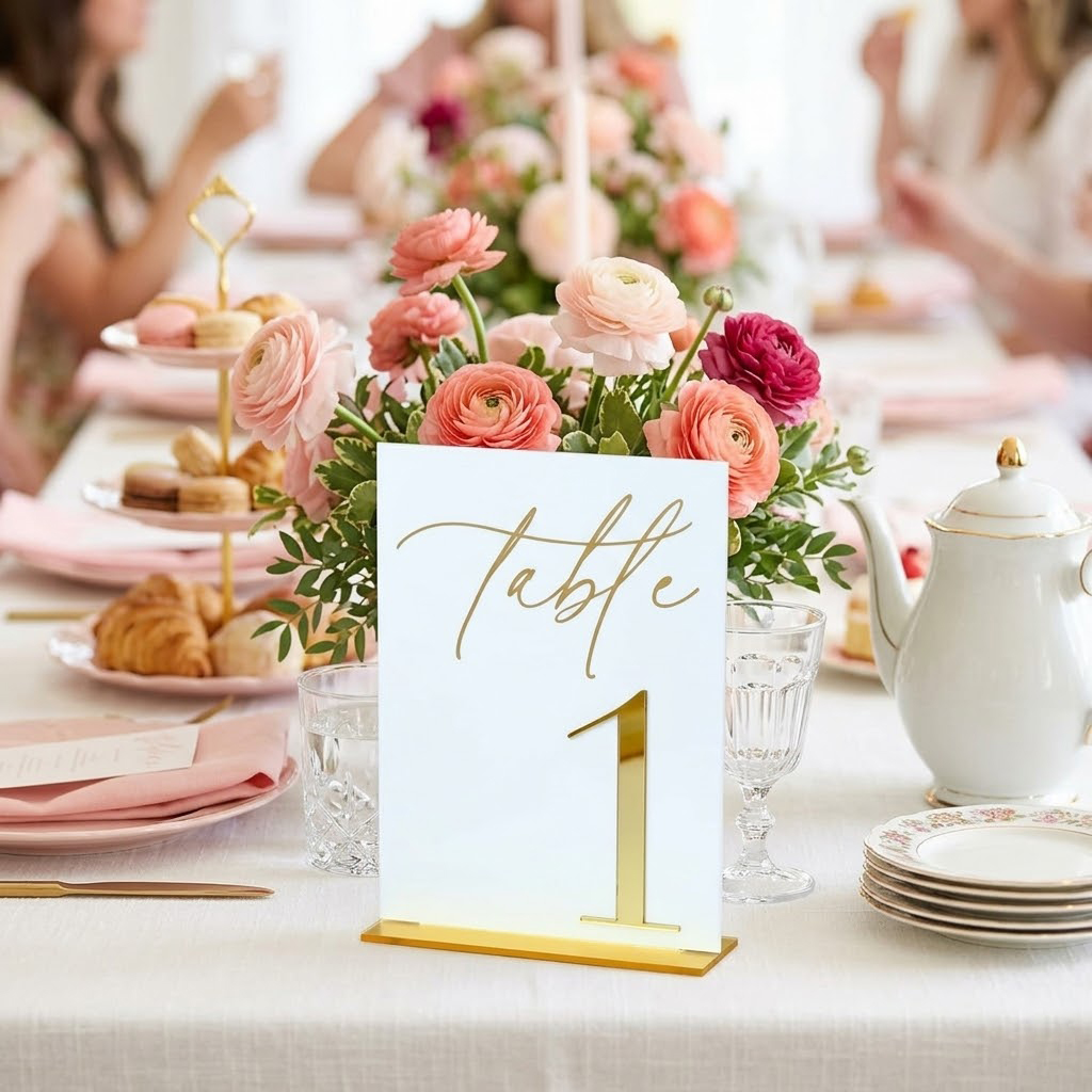 Numéros de table de mariage 1- - Table Number Gold avis et prix