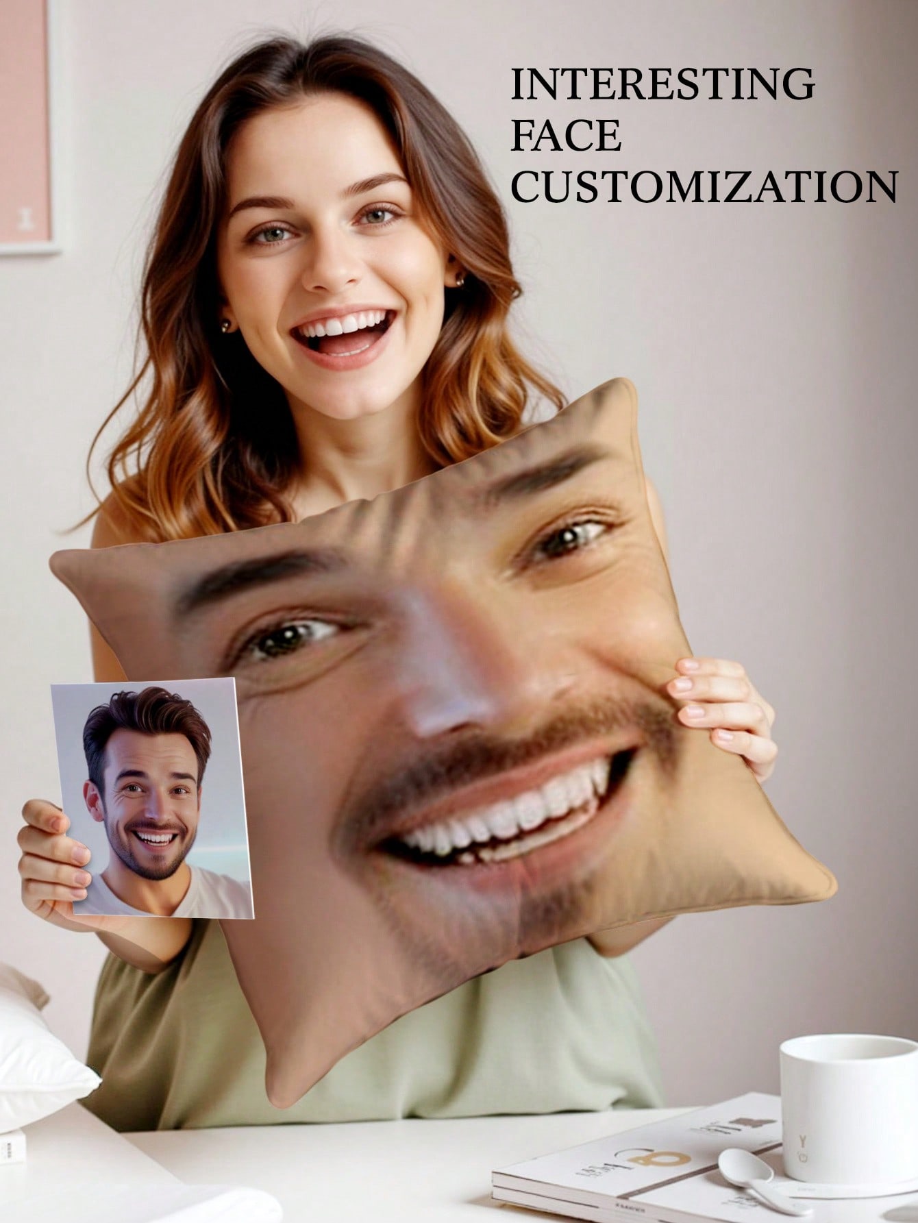 1 oreiller carré personnalisé  - Wedding Party Supply avis et prix