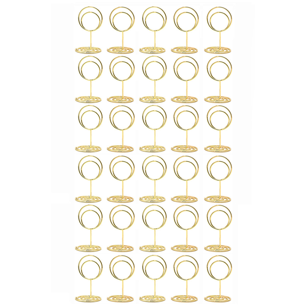 Lot de 30 porte-cartes de tabl - Table Number Gold avis et prix