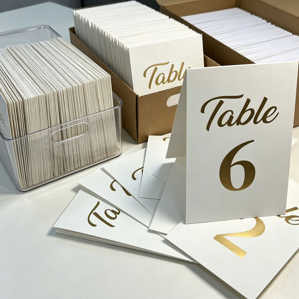 1 ensemble de cartes numérotée - Table Number Gold avis et prix