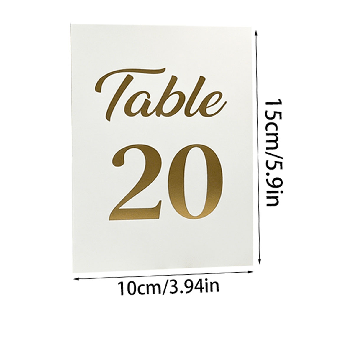 1 ensemble de cartes numérotée - Table Number Gold avis et prix
