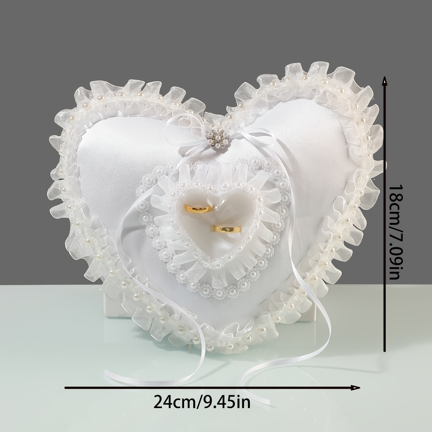 Coussin porte-alliances blanc  - Wedding Ceremony Supply avis et prix