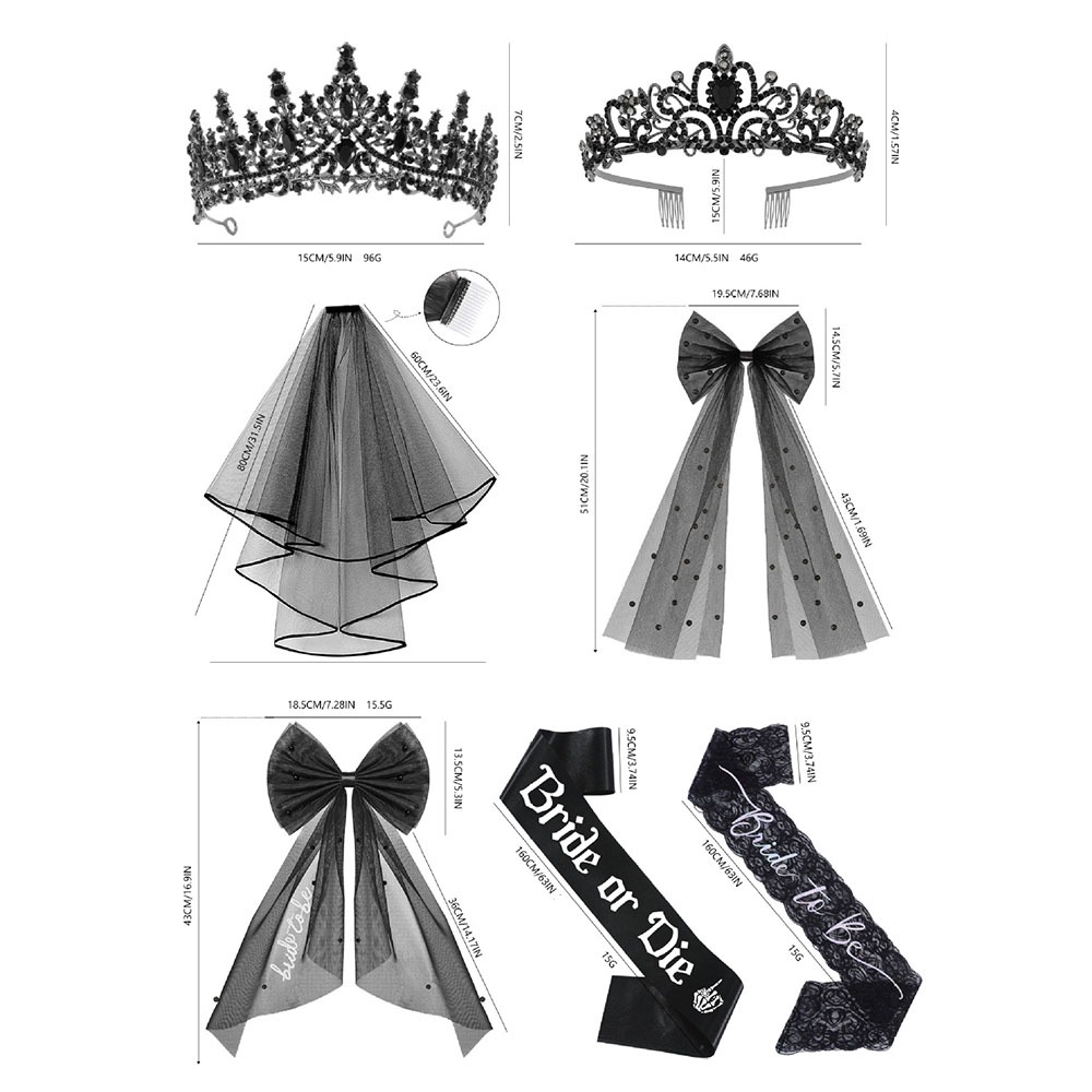 Accessoires gothiques noirs po - Bride Tribe Sash avis et prix