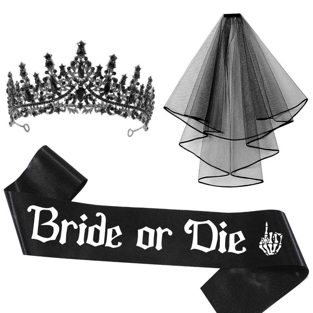 Accessoires gothiques noirs po - Bride Tribe Sash avis et prix