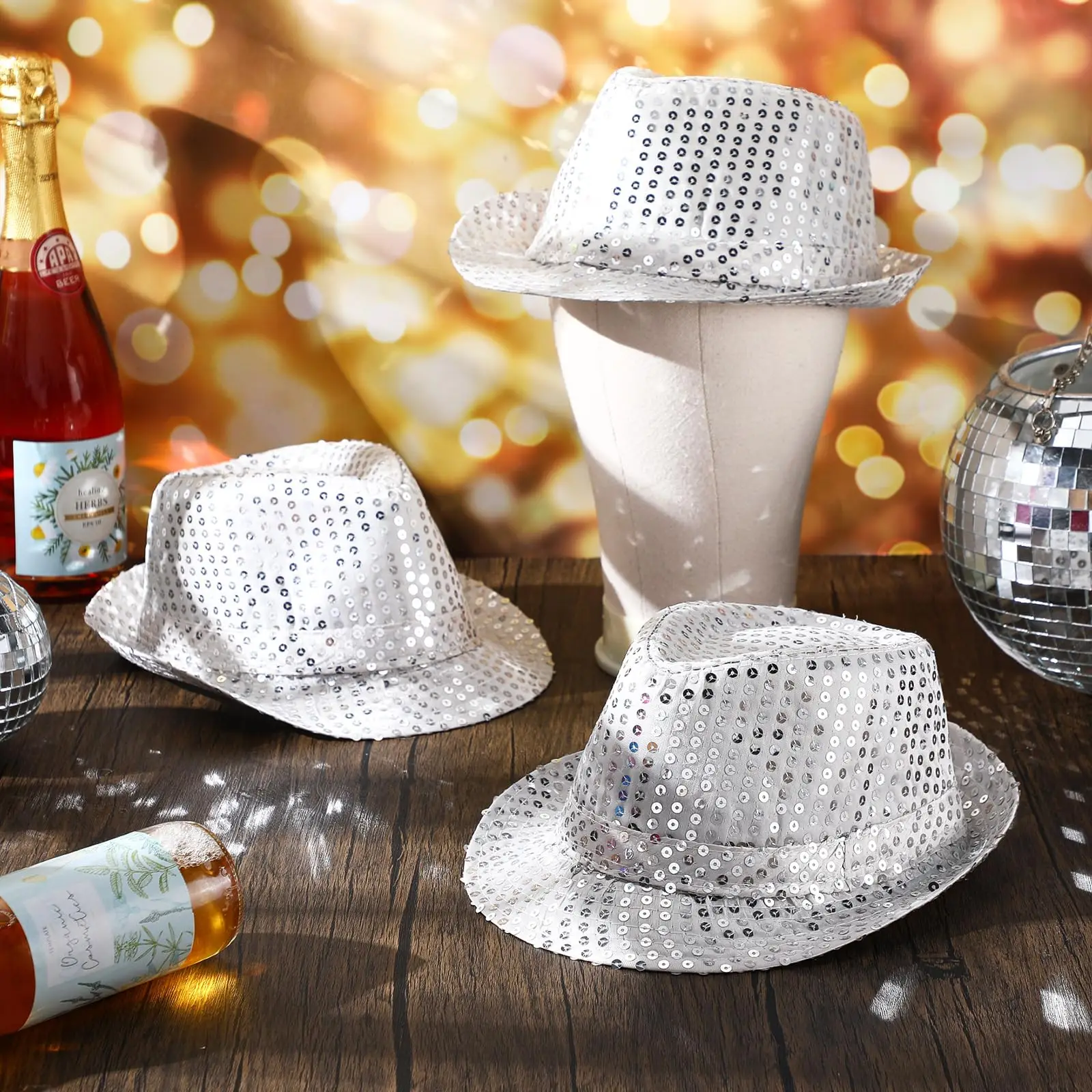 Chapeaux à paillettes rétro di - Wedding Supply In Bulk avis et prix