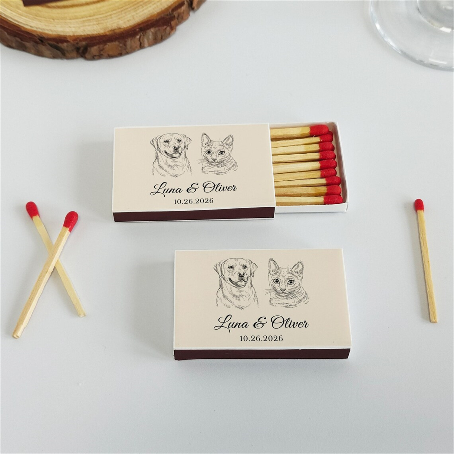 Boîtes d'allumettes personnali - Wedding Supply In Bulk avis et prix