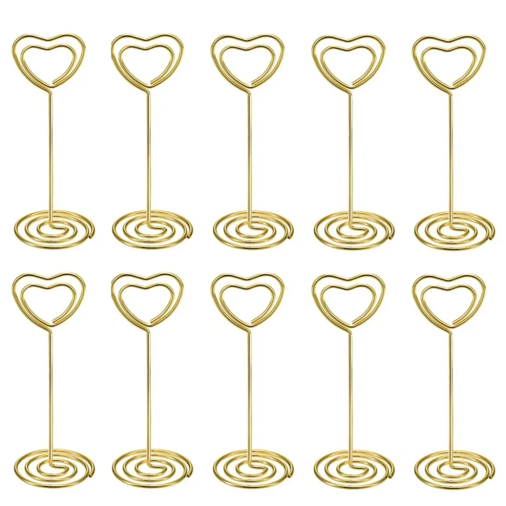 10 pièces en forme de coeur nu - Table Number Gold avis et prix