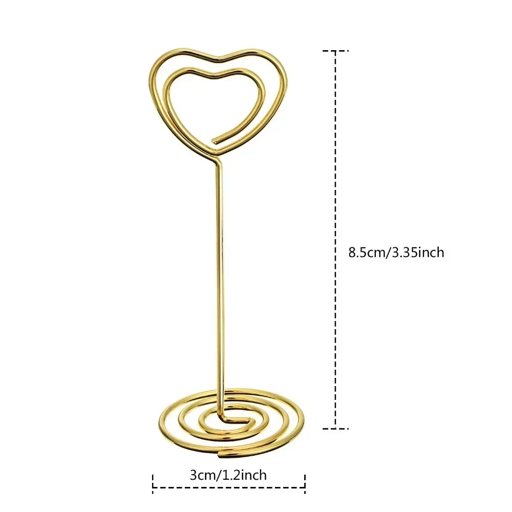 10 pièces en forme de coeur nu - Table Number Gold avis et prix