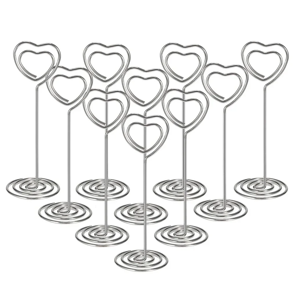 10 pièces en forme de coeur nu - Table Number Gold avis et prix