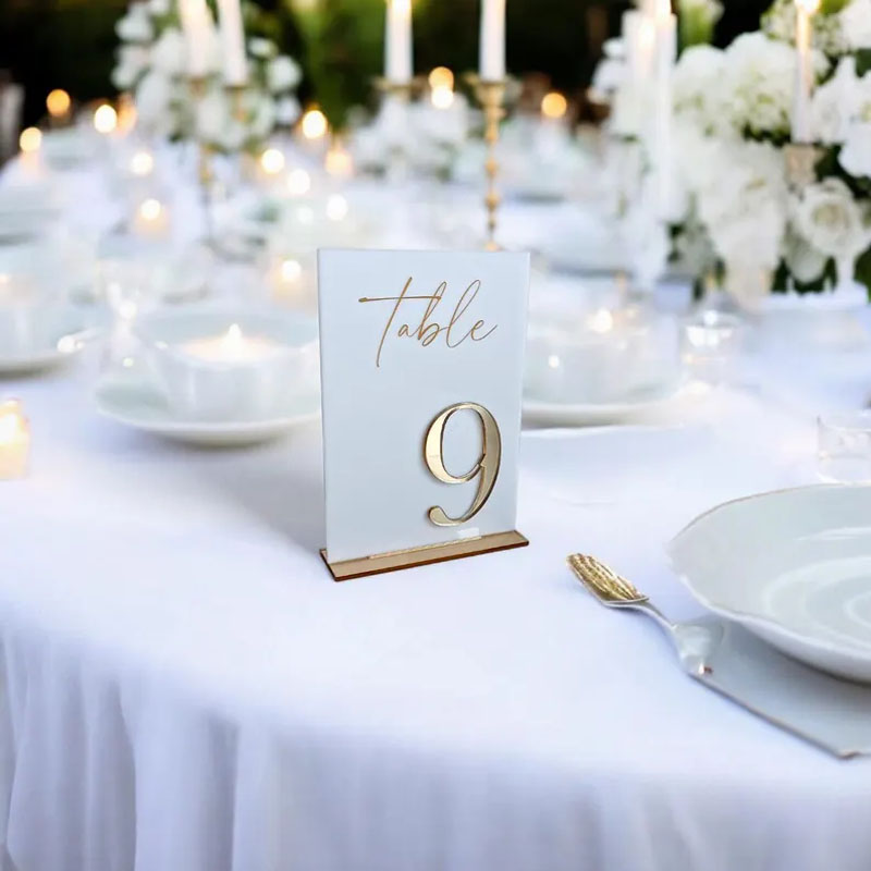 Numéros de table pour cérémoni - Table Number Gold avis et prix