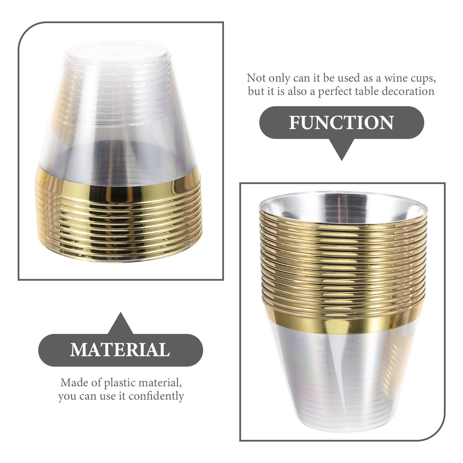 Gobelets jetables en plastique - Wedding Water Supply avis et prix